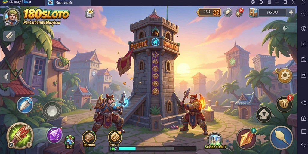 Gameplay seru dan menegangkan dari 180SLOT Tower Defense.