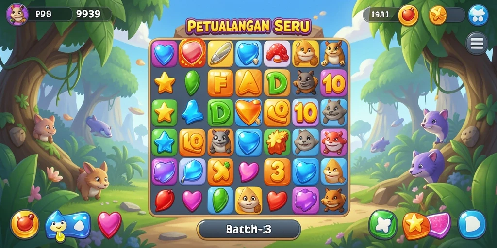 Tampilan gameplay 9939 yang penuh warna dan seru.