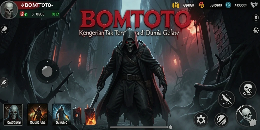 Gameplay mencekam BOMTOTO yang menampilkan suasana Horror yang mendalam.