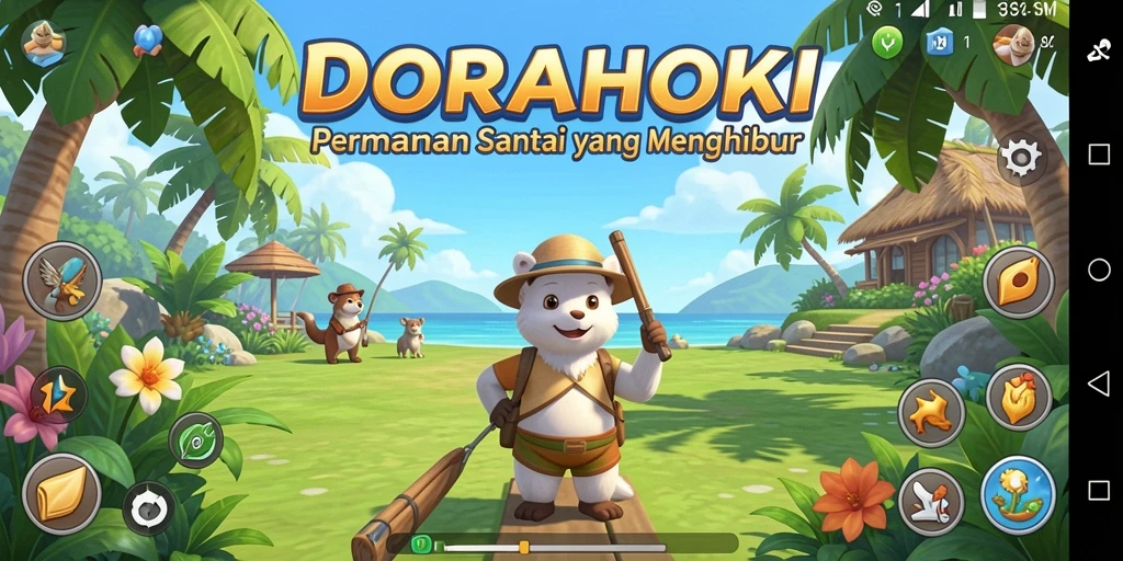 Screenshot DORAHOKI menampilkan gameplay yang menyenangkan dan interaktif.