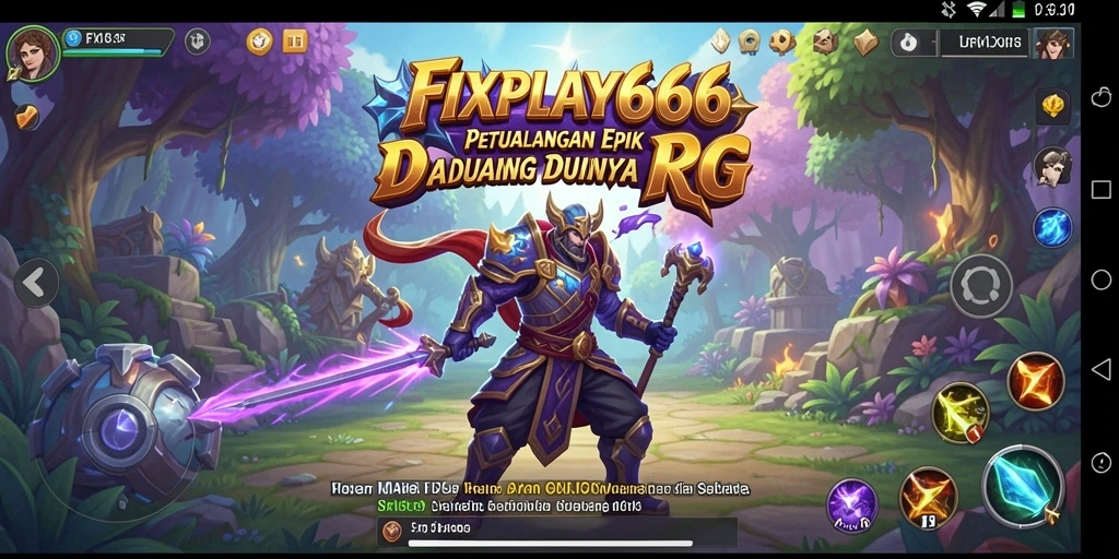 Gameplay FIXPLAY666 menampilkan pertarungan seru dan fitur RPG menarik.