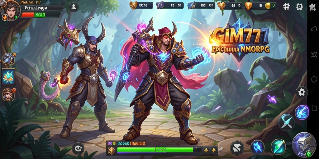 Gameplay dinamis GIM777 dalam dunia MMORPG yang luas dan menakjubkan.