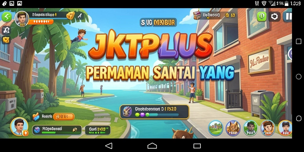 Tampilan gameplay JKTPLUS yang seru dan penuh warna.
