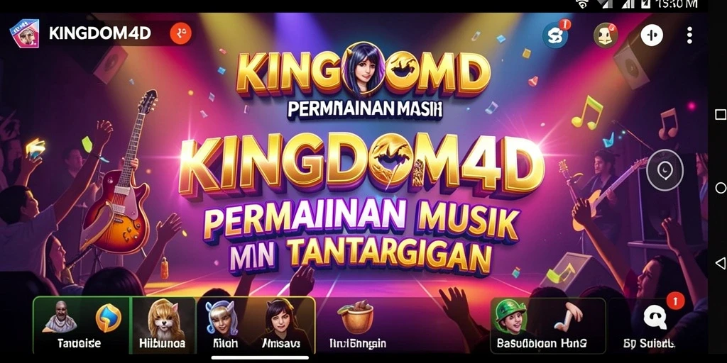 Tampilan gameplay KINGDOM4D yang menarik dan penuh warna.