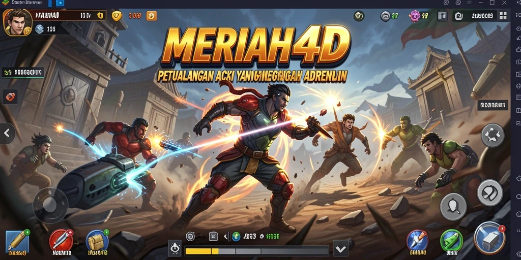 Tampilan gameplay seru dan menantang di MERIAH4D.