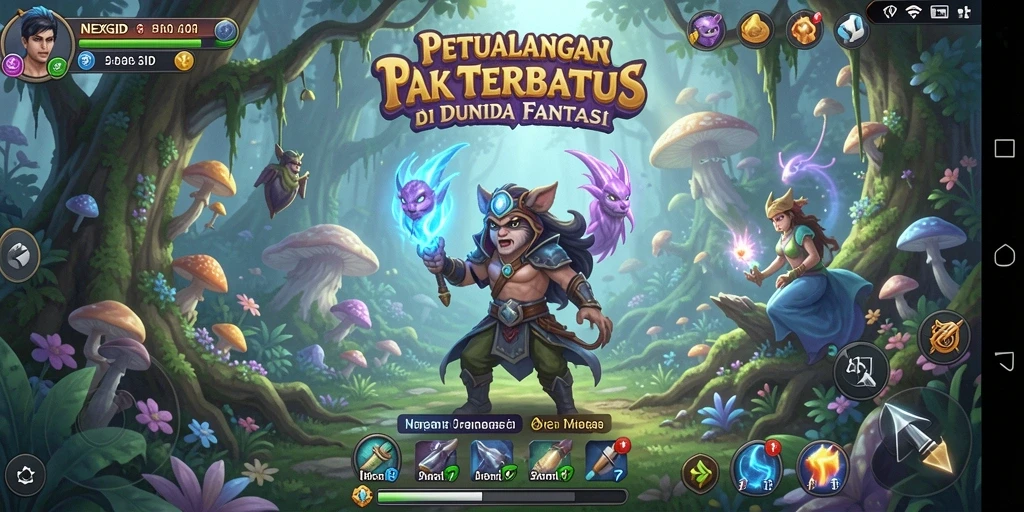 Gameplay seru dan menantang dalam NEXGID yang penuh petualangan.
