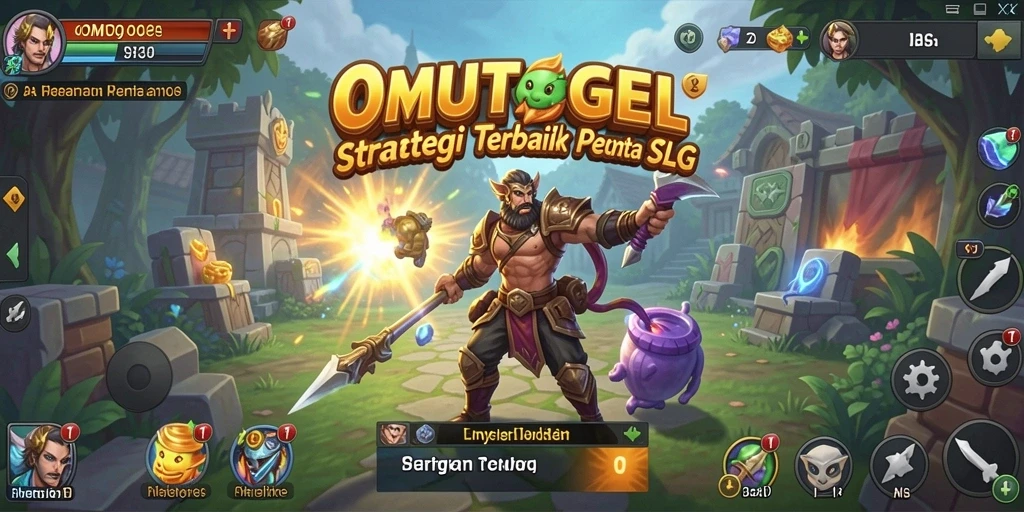 Tangkapan layar gameplay menampilkan aksi strategis di OMUTOGEL.