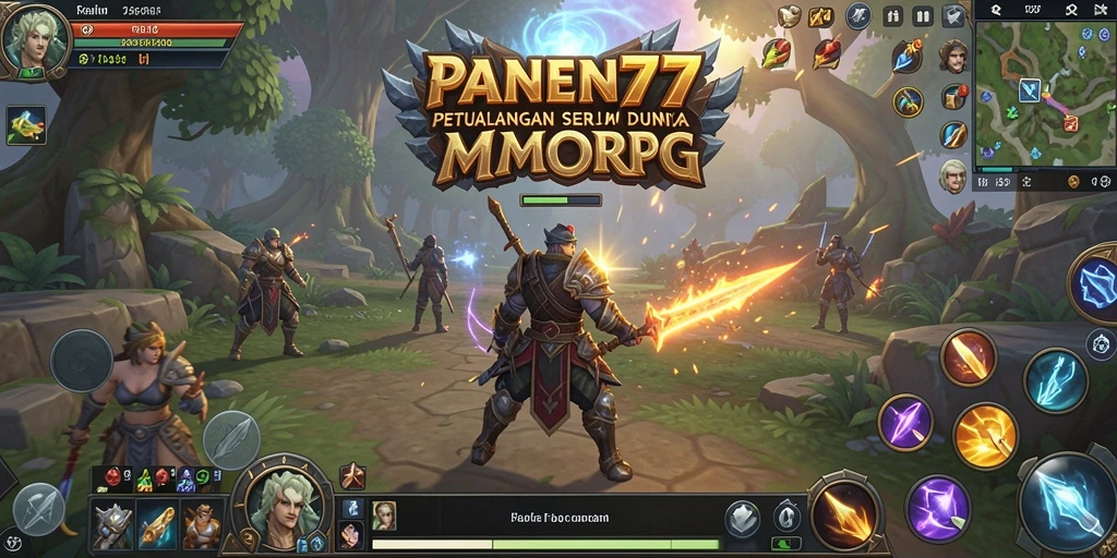Gameplay seru PANEN77 dalam dunia MMORPG.