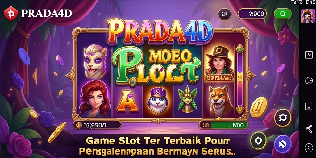 Screenshot PRADA4D menampilkan gameplay Slot yang seru dan interaktif.