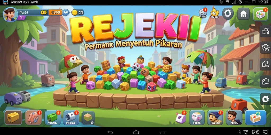 Gambaran gameplay puzzle menarik dalam REJEKI yang menantang pikiran.