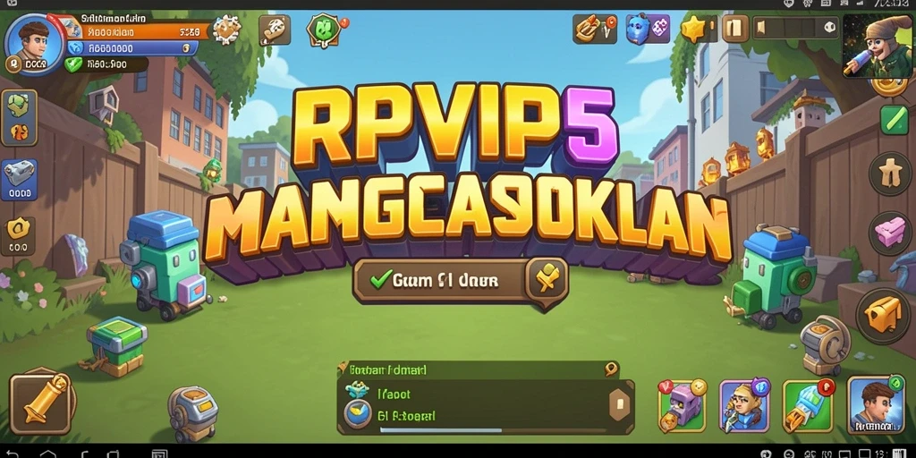 Screenshot utama gameplay RPVIP5 menampilkan momen santai dan strategi yang mendalam.