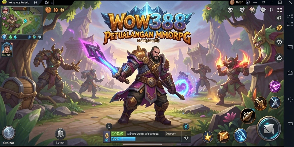 Tampilan gameplay WOW388 yang mendebarkan dalam dunia MMORPG.