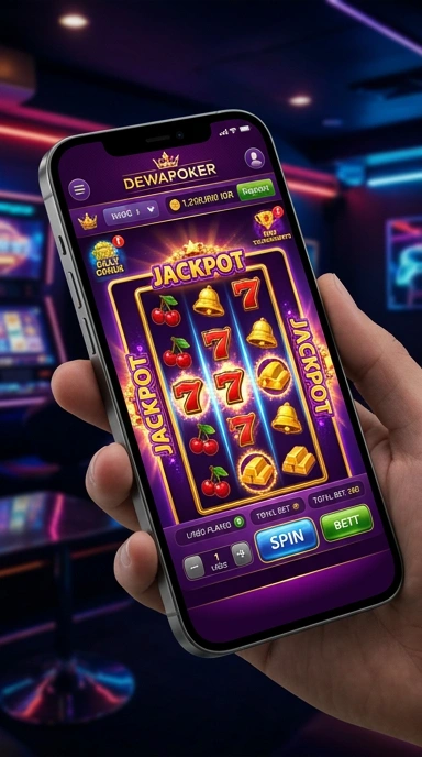 Tampilan antarmuka aplikasi dewapoker yang sederhana dan nyaman.